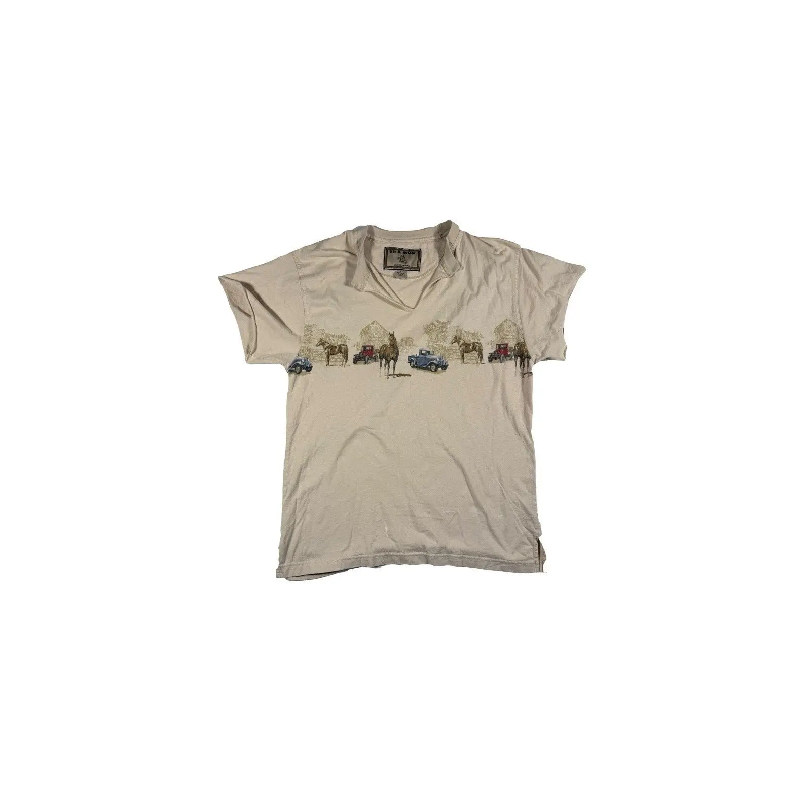 Unisex Vintage Horses V-cut Tee - Offline Garments