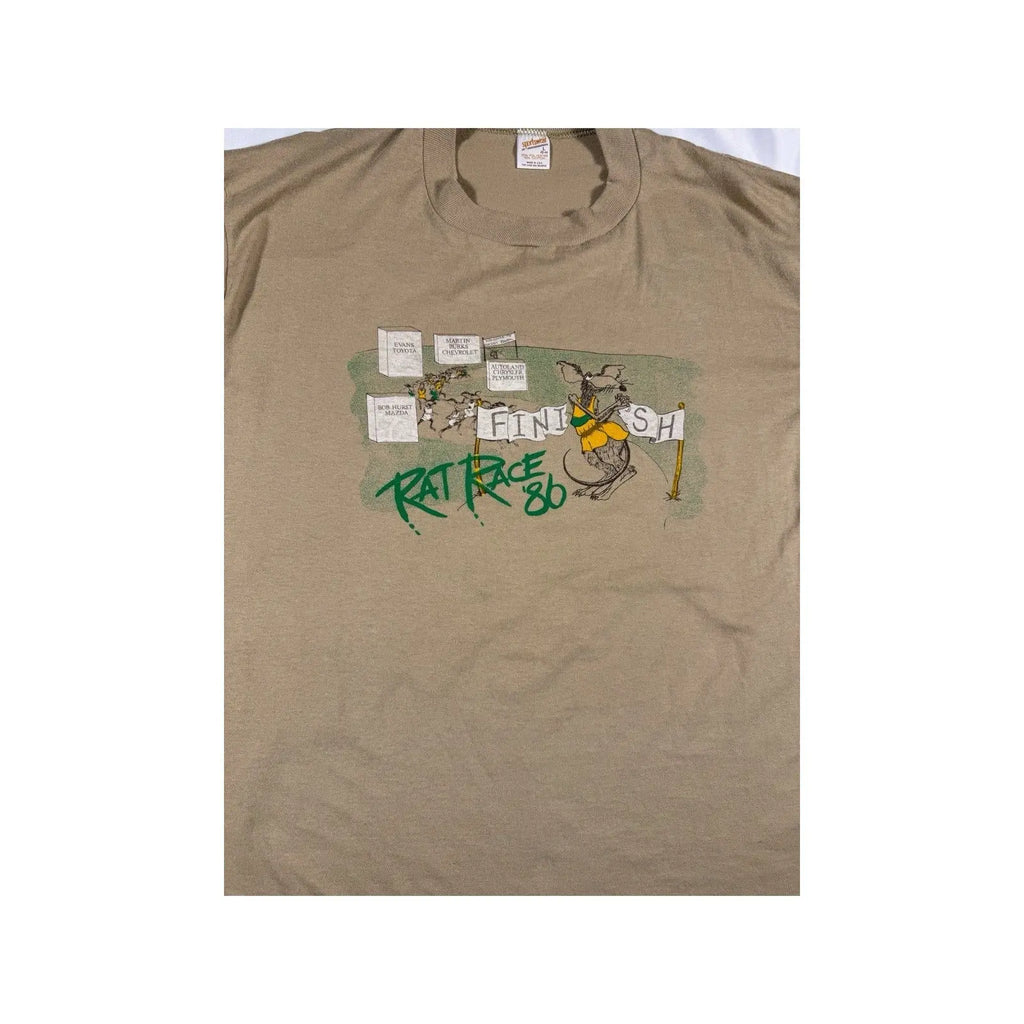 Unisex Vintage 1986 Rat Race Marathon Longsleeve Shirt - Offline Garments